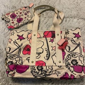 Coach tote and wristlet